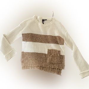 Front crop sweater